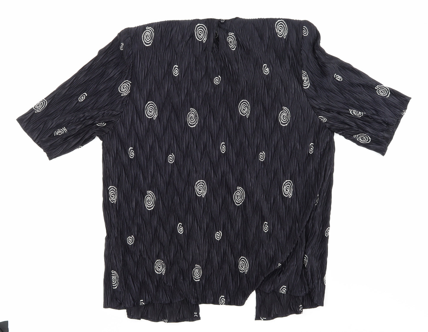 NEXT Womens Black Argyle/Diamond  Basic Blouse Size 14
