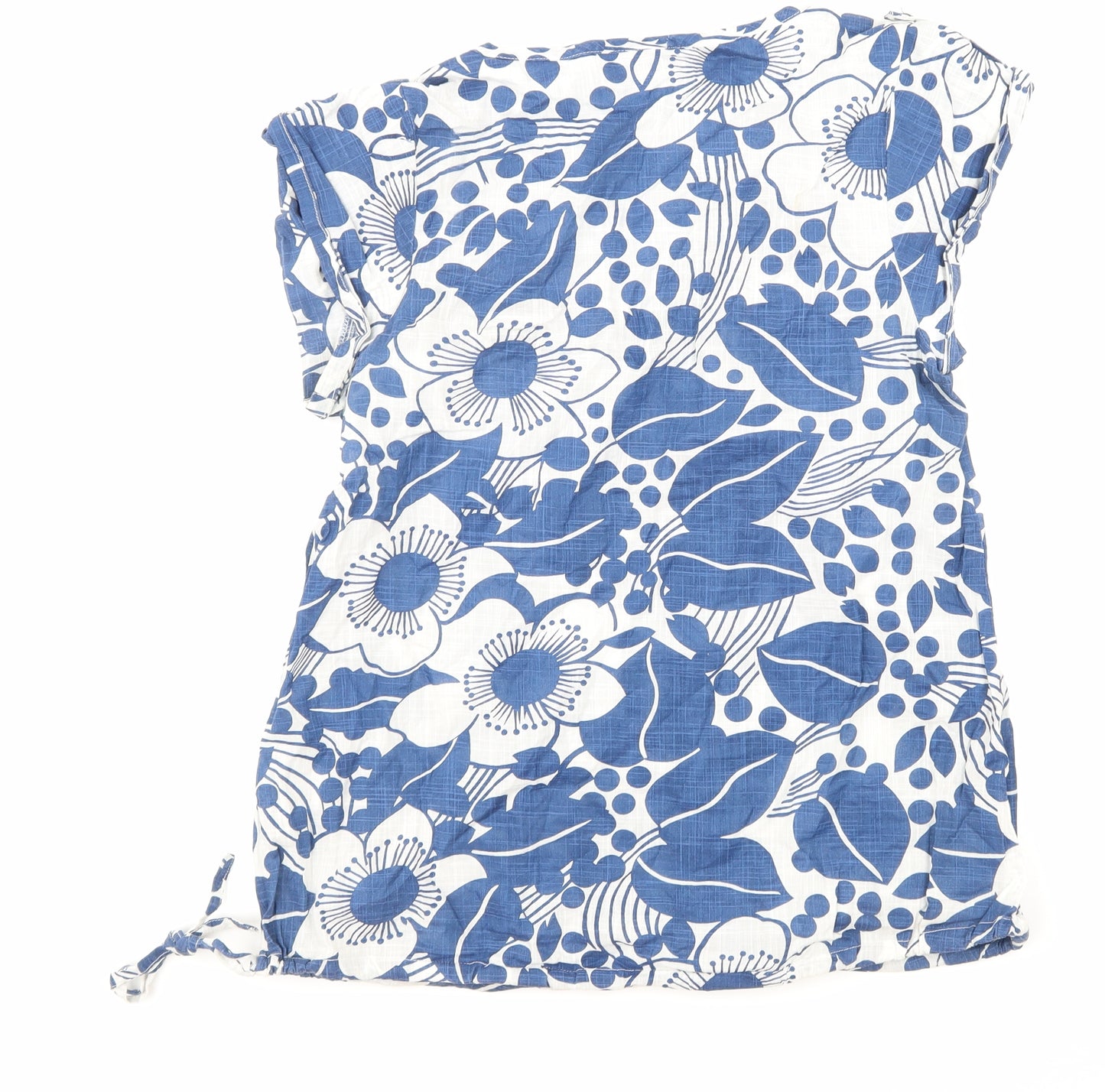 NEXT Womens Blue Floral  Basic T-Shirt Size 10