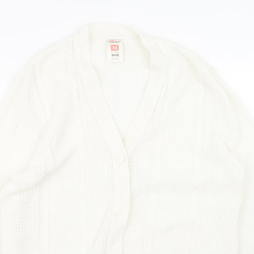 St michael Womens White   Cardigan Jumper Size 18