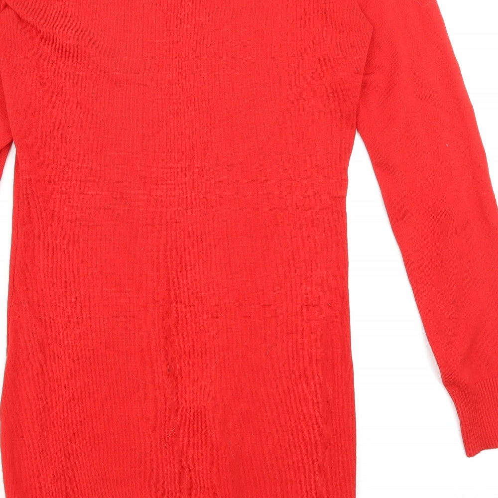 TU Womens Red   Jumper Dress  Size 14