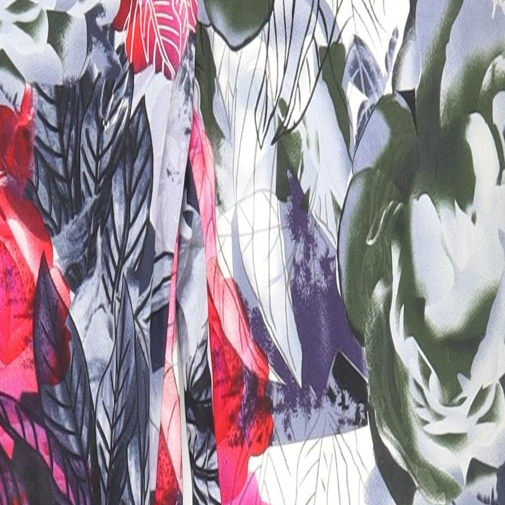 Primark Womens White Floral  Trousers  Size 6