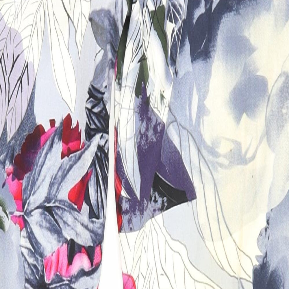 Primark Womens White Floral  Trousers  Size 6