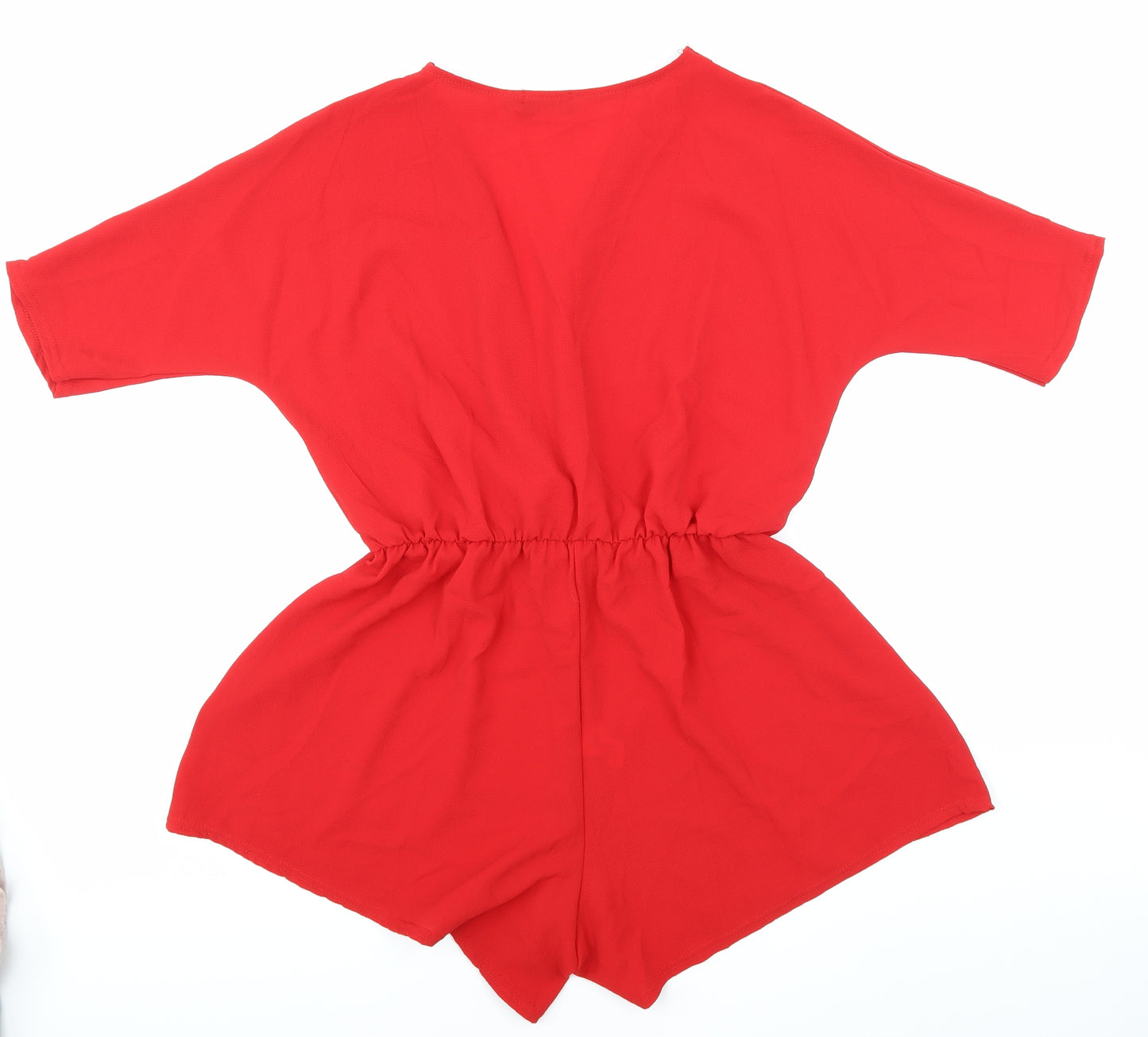 PRETTYLITTLETHING Womens Red   Playsuit One-Piece Size 10