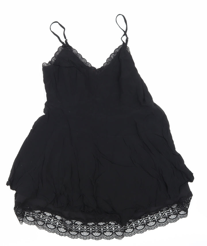 FOREVER 21 Womens Black Basic Blouse Size M