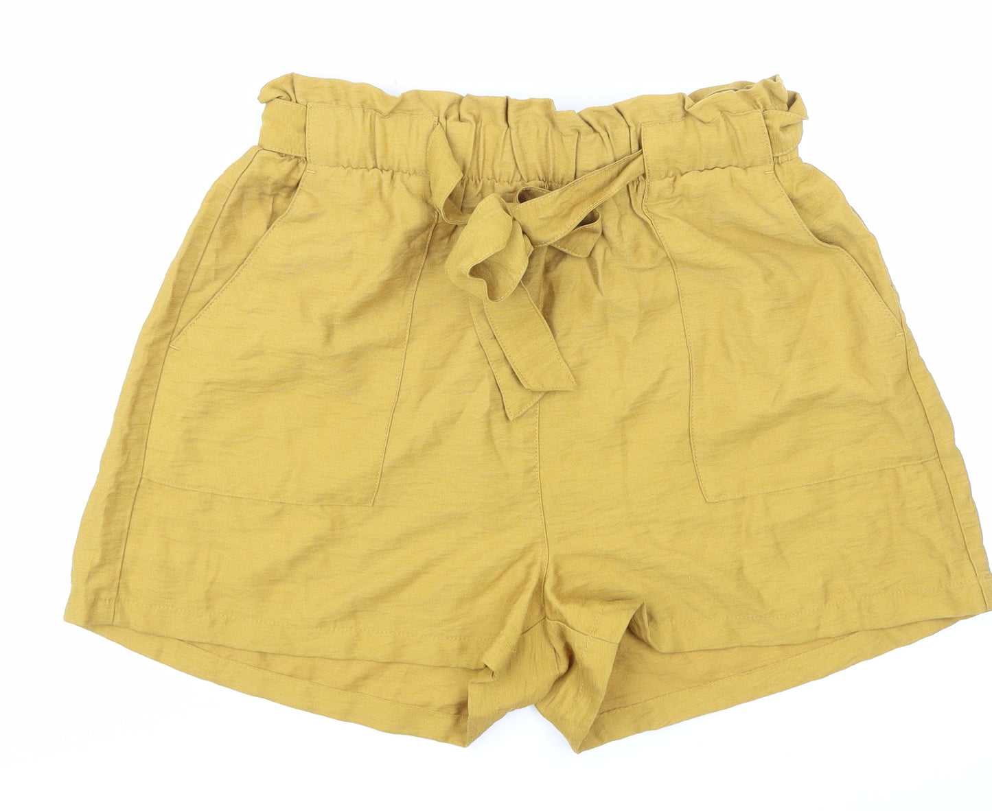 NewLook Womens Yellow   Boyfriend Shorts Size 12