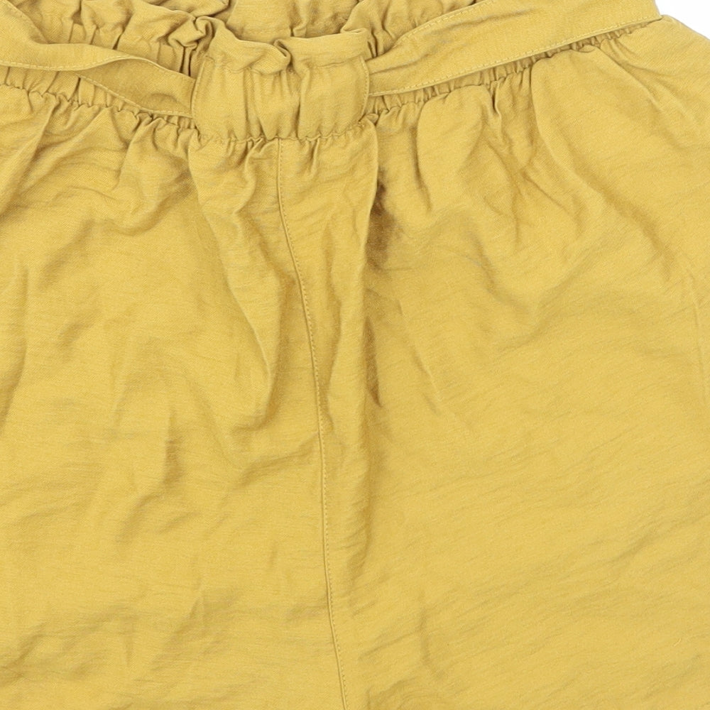 NewLook Womens Yellow   Boyfriend Shorts Size 12
