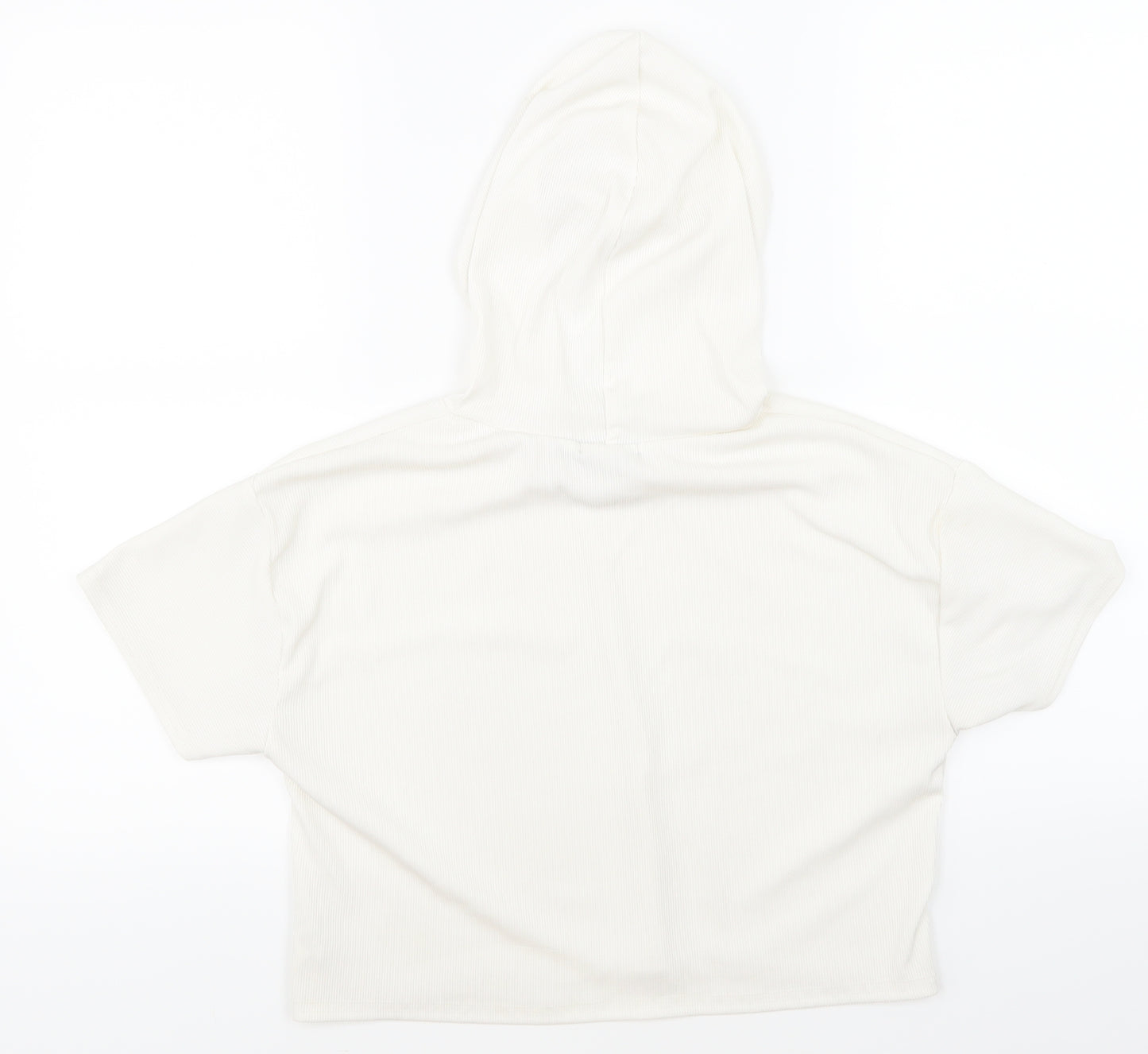 Boohoo Womens White   Basic T-Shirt Size 10