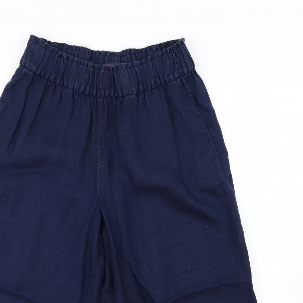 Marks and Spencer Womens Blue   Culotte Shorts Size 10