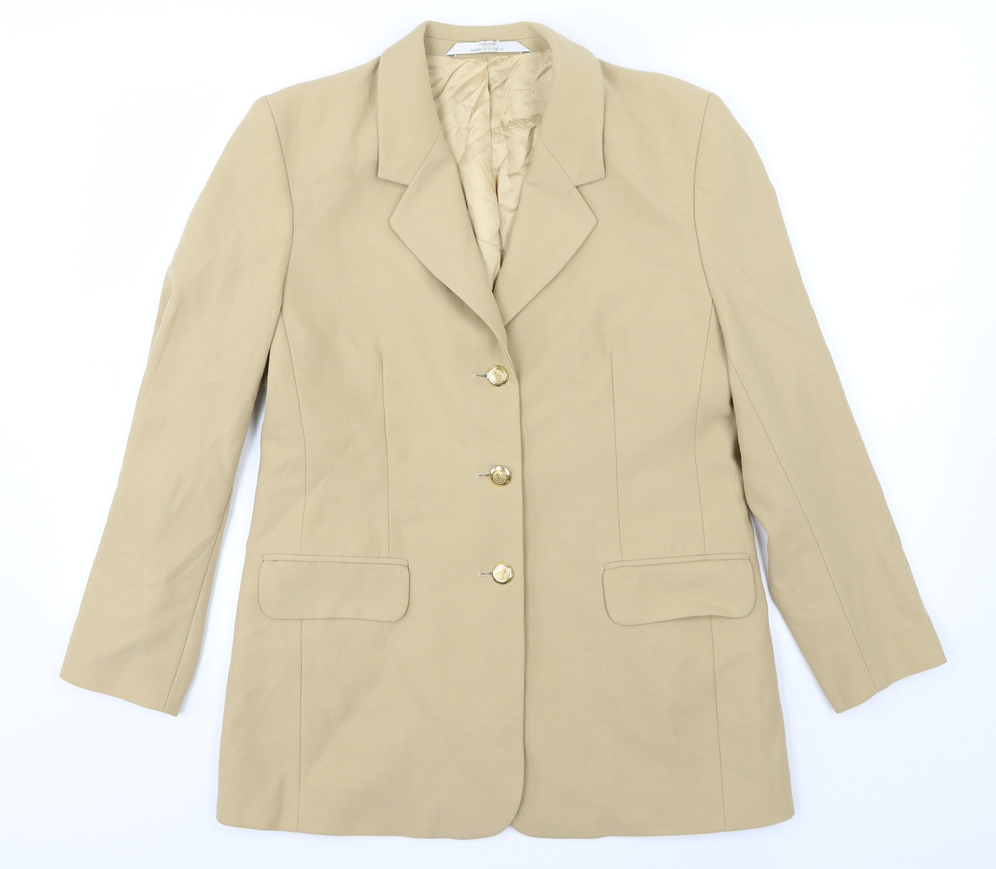Marks and Spencer Womens Beige   Jacket  Size 14