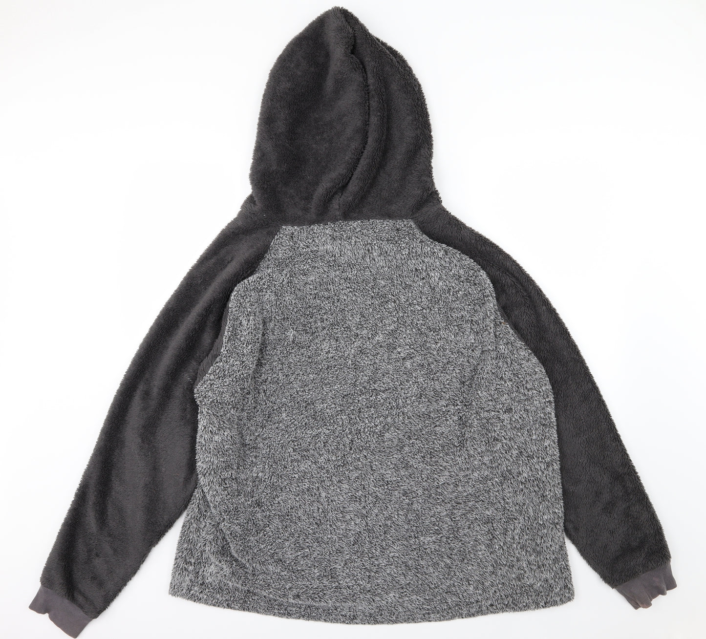Nutmeg Mens Grey  Fleece Pullover Hoodie Size 2XL