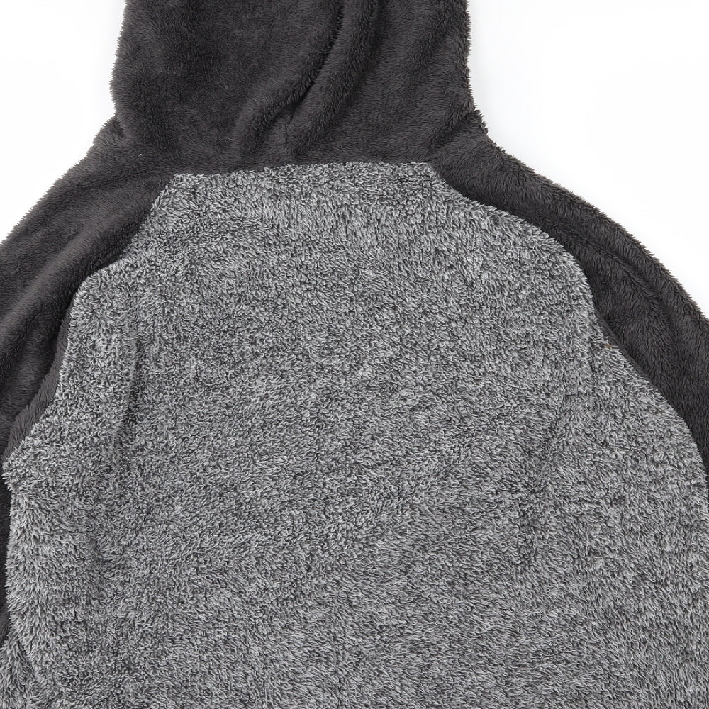 Nutmeg Mens Grey  Fleece Pullover Hoodie Size 2XL