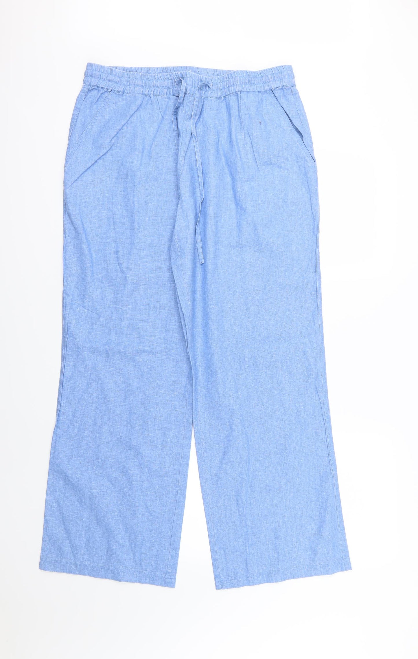Casual & Co Womens Blue   Trousers  Size M L30 in