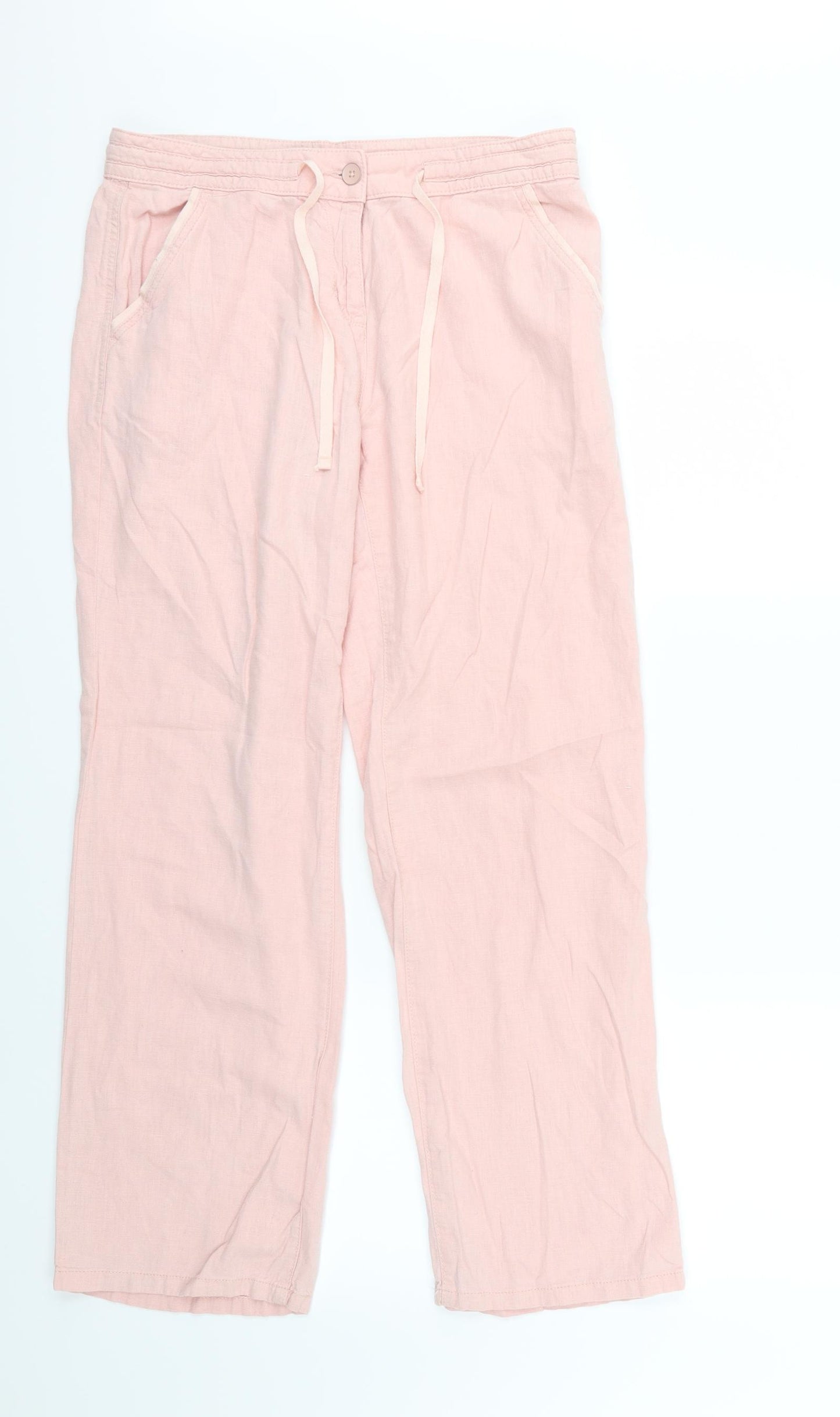 NEXT Womens Pink   Trousers  Size 16 L29 in