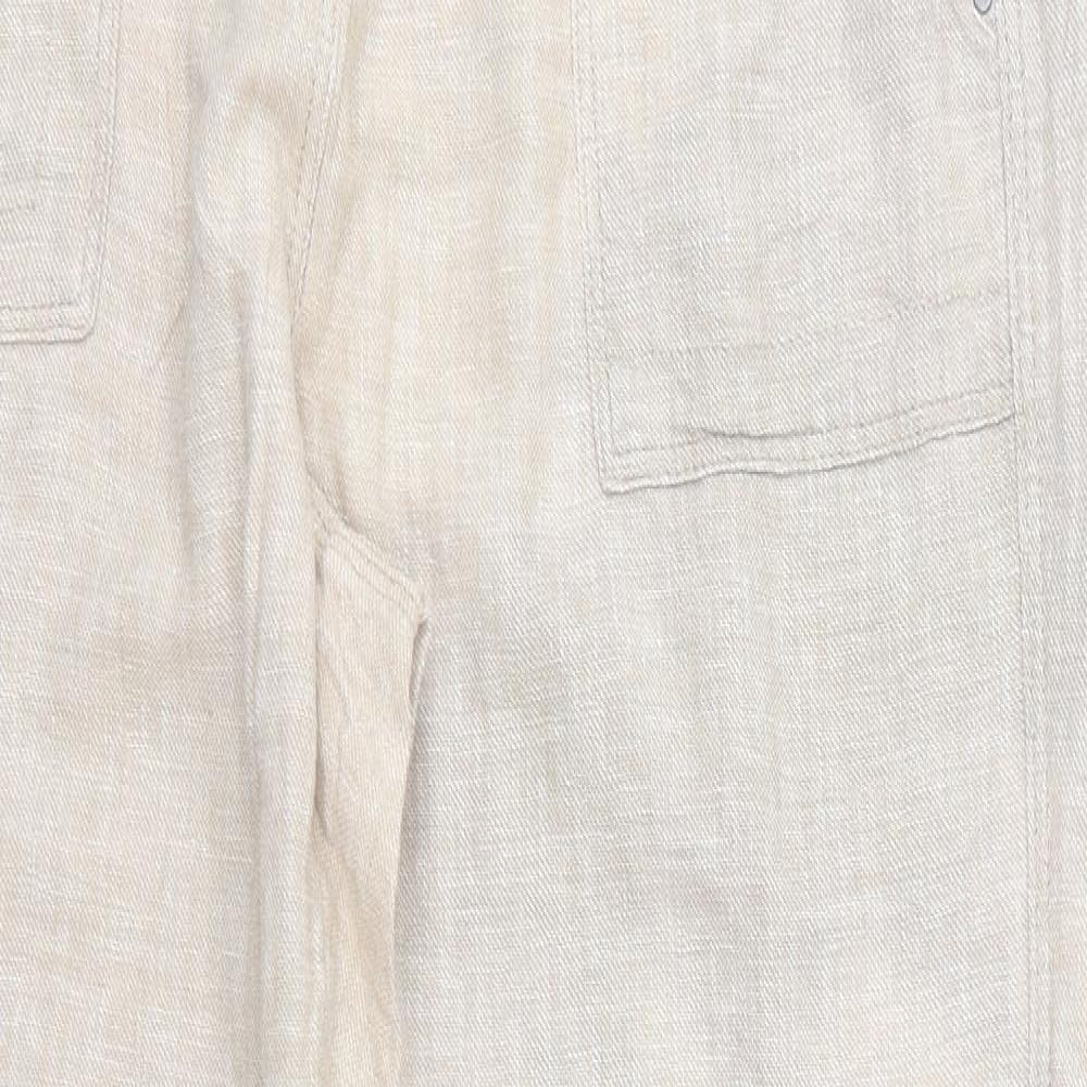 Nutmeg Womens Beige   Trousers  Size 14 L27 in