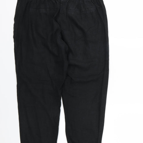 Marks and Spencer Womens Black   Trousers  Size 12 L25 in - Peg