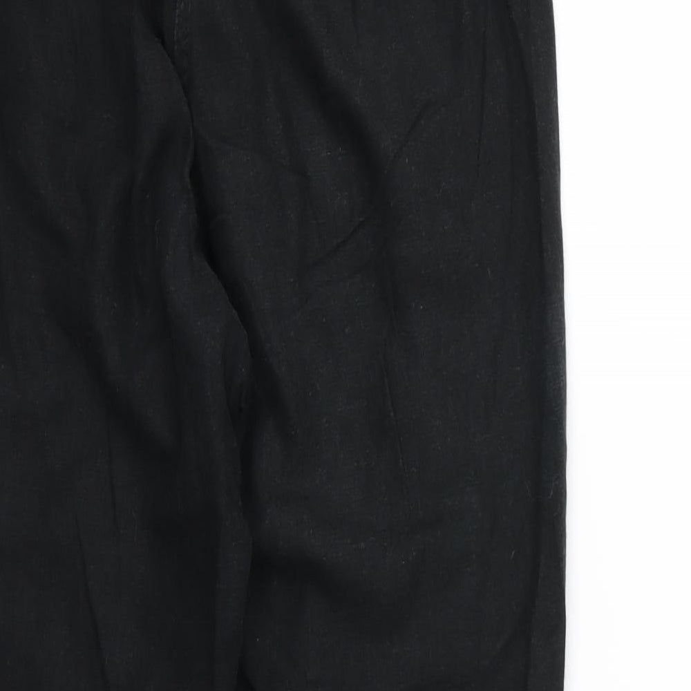 Marks and Spencer Womens Black   Trousers  Size 12 L25 in - Peg