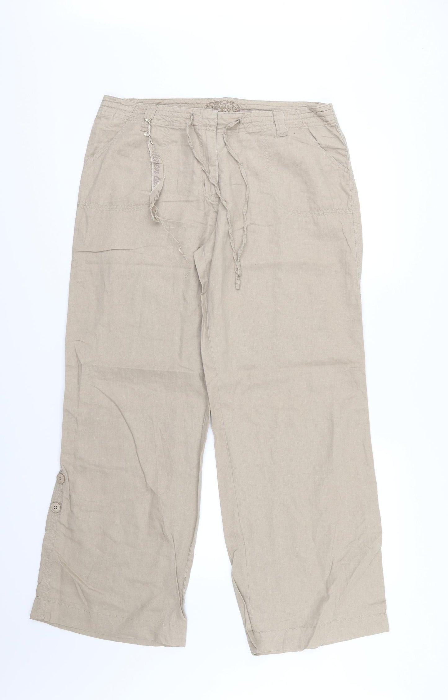 Cherokee Womens Beige   Trousers  Size 14 L30 in