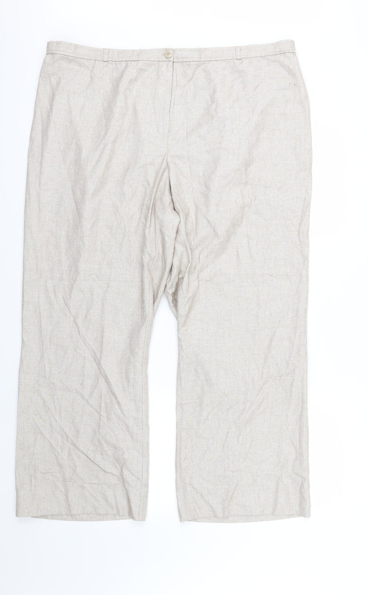 Debenhams Womens Beige Trousers Size 22 L27 in