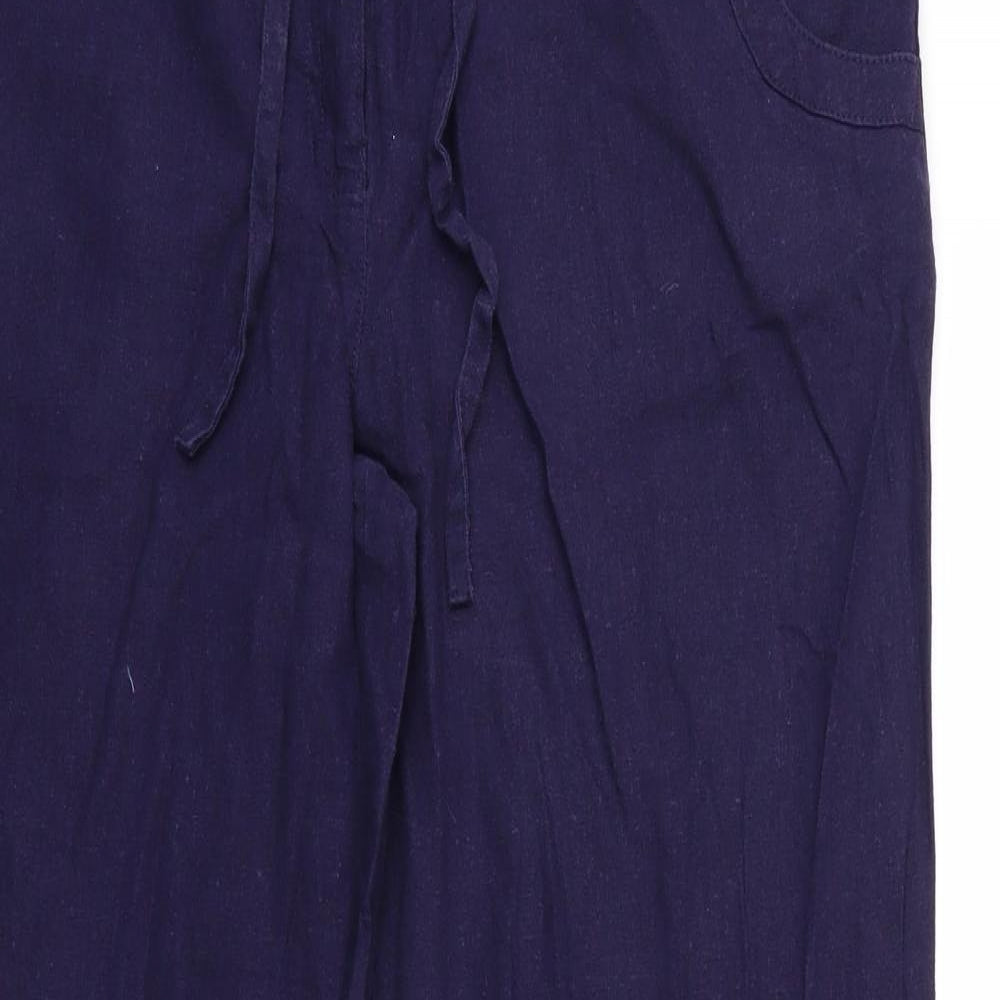 Papaya Womens Blue   Trousers  Size 14 L30 in