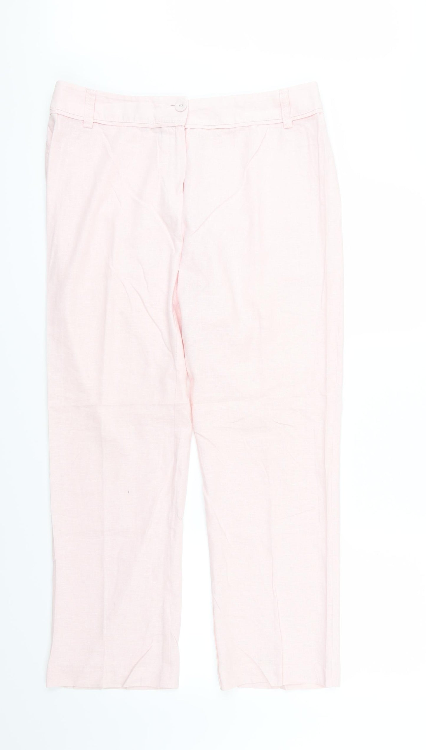 Marks and Spencer Womens Pink   Trousers  Size 36 L30 in