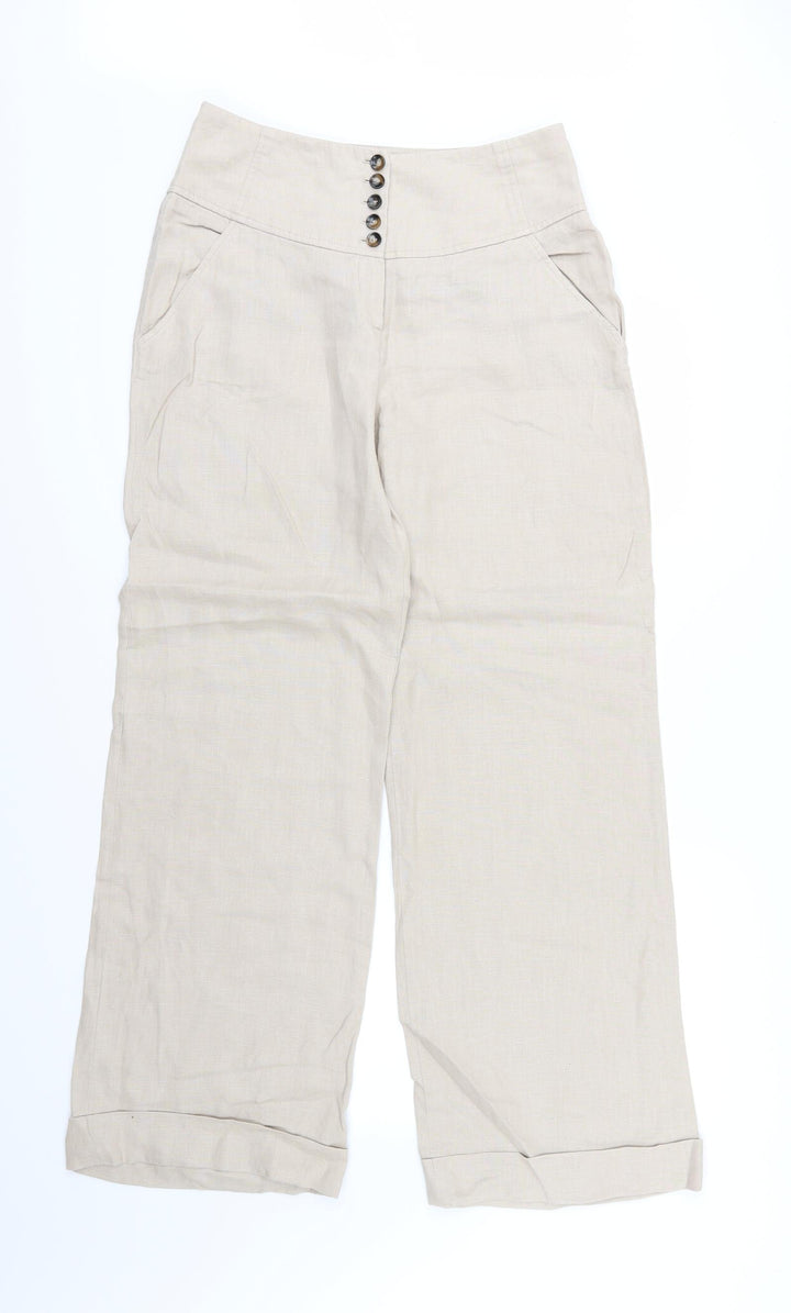 Wallis Womens Brown   Trousers  Size 12 L31 in