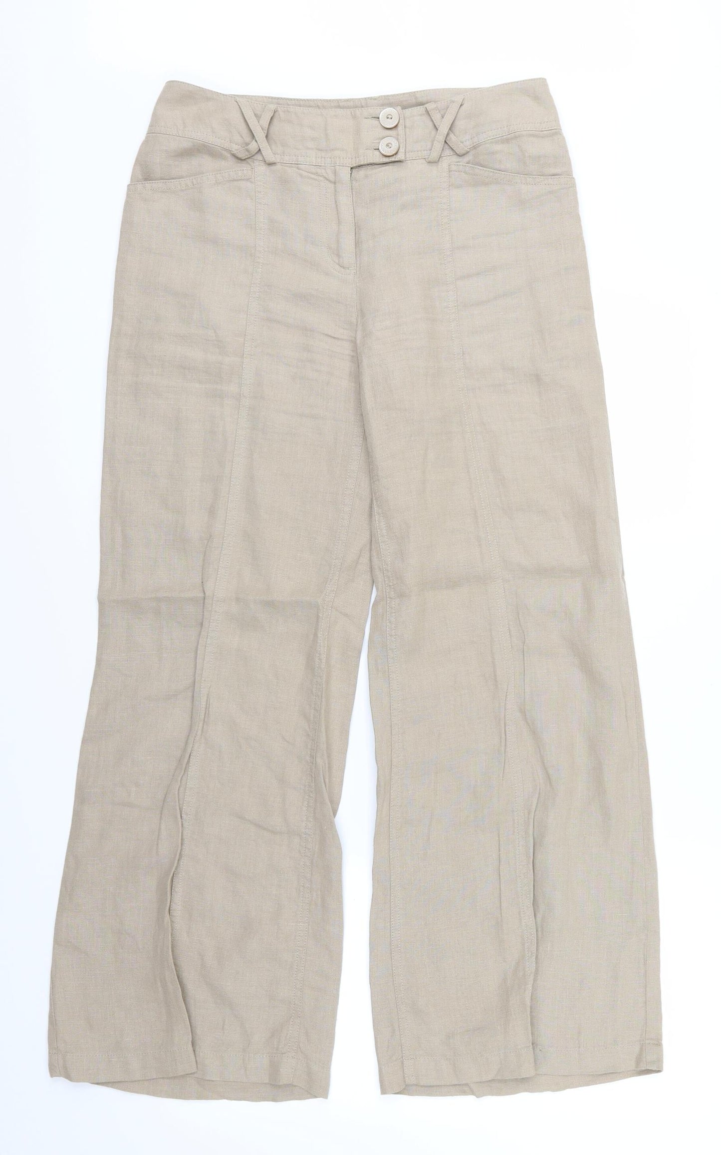 Per Una Womens Beige   Trousers  Size 10 L30 in