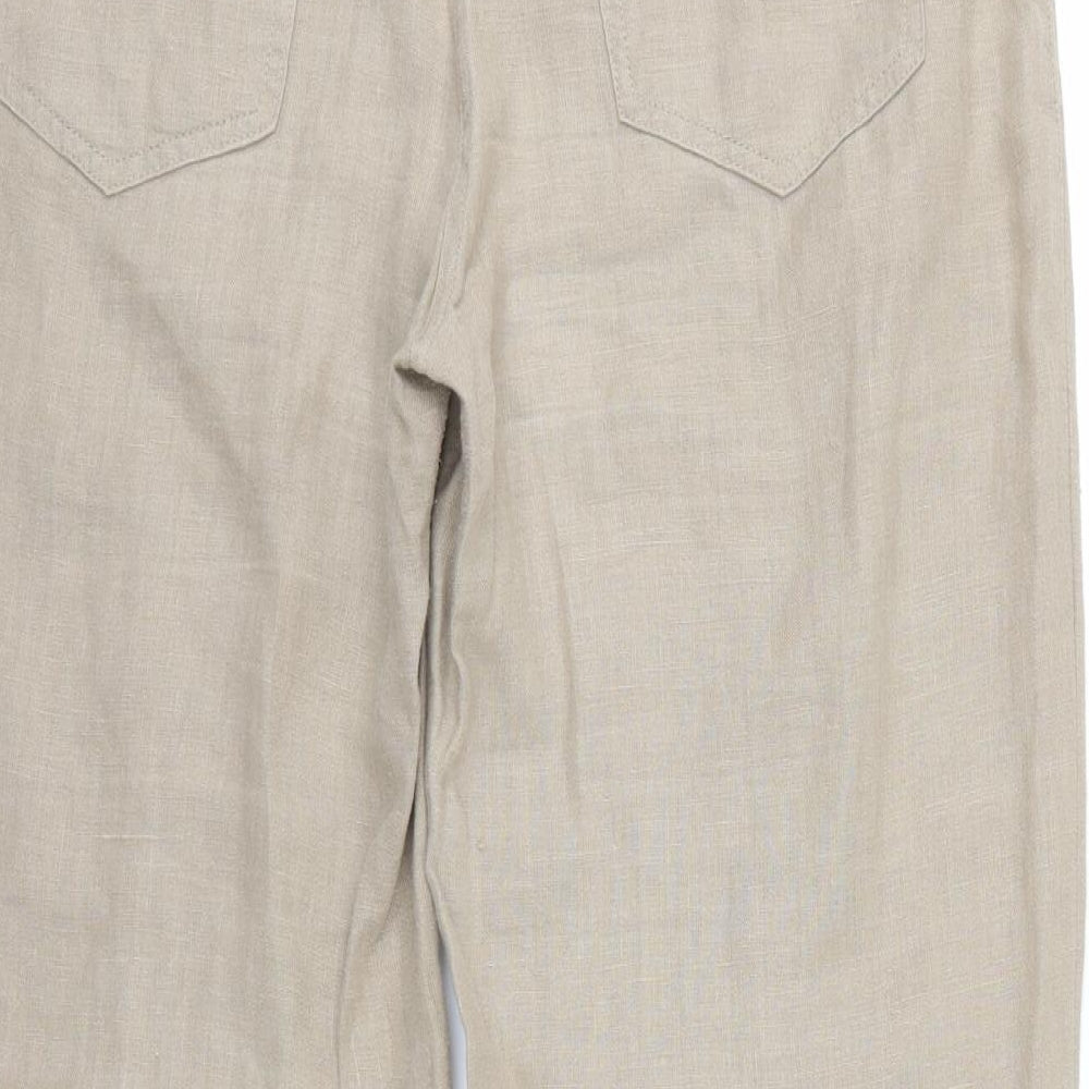 Per Una Womens Beige   Trousers  Size 10 L30 in