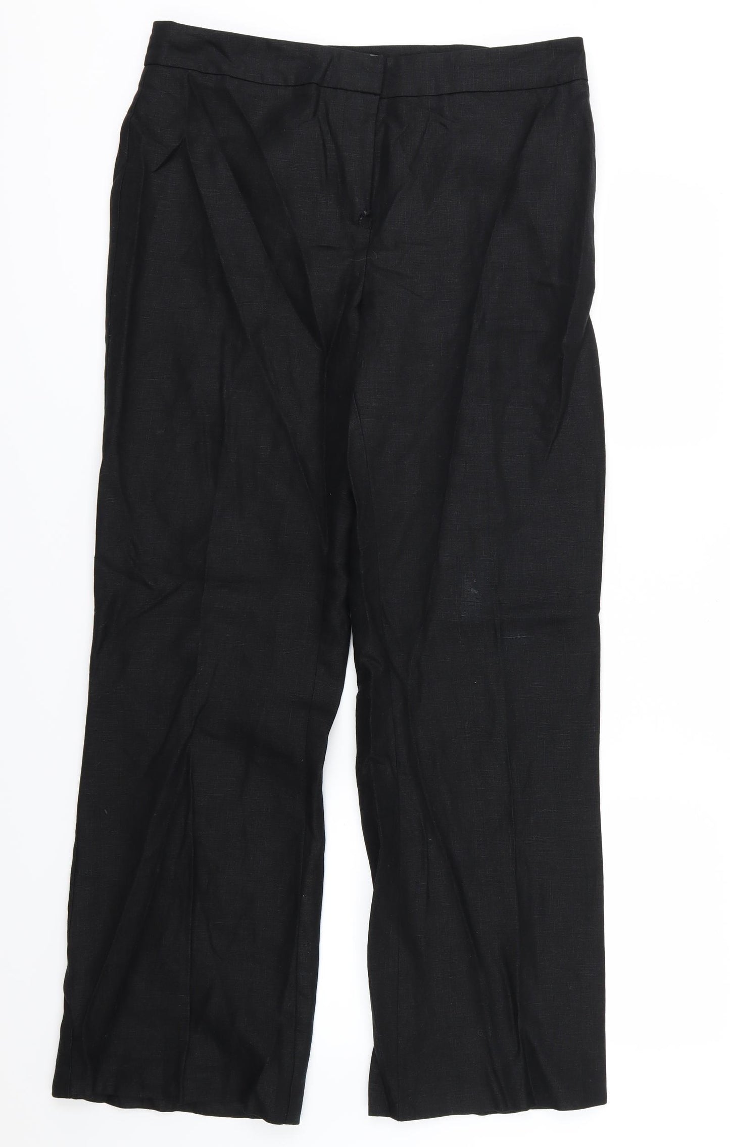 EAST Womens Black   Trousers  Size 34 in L30 in
