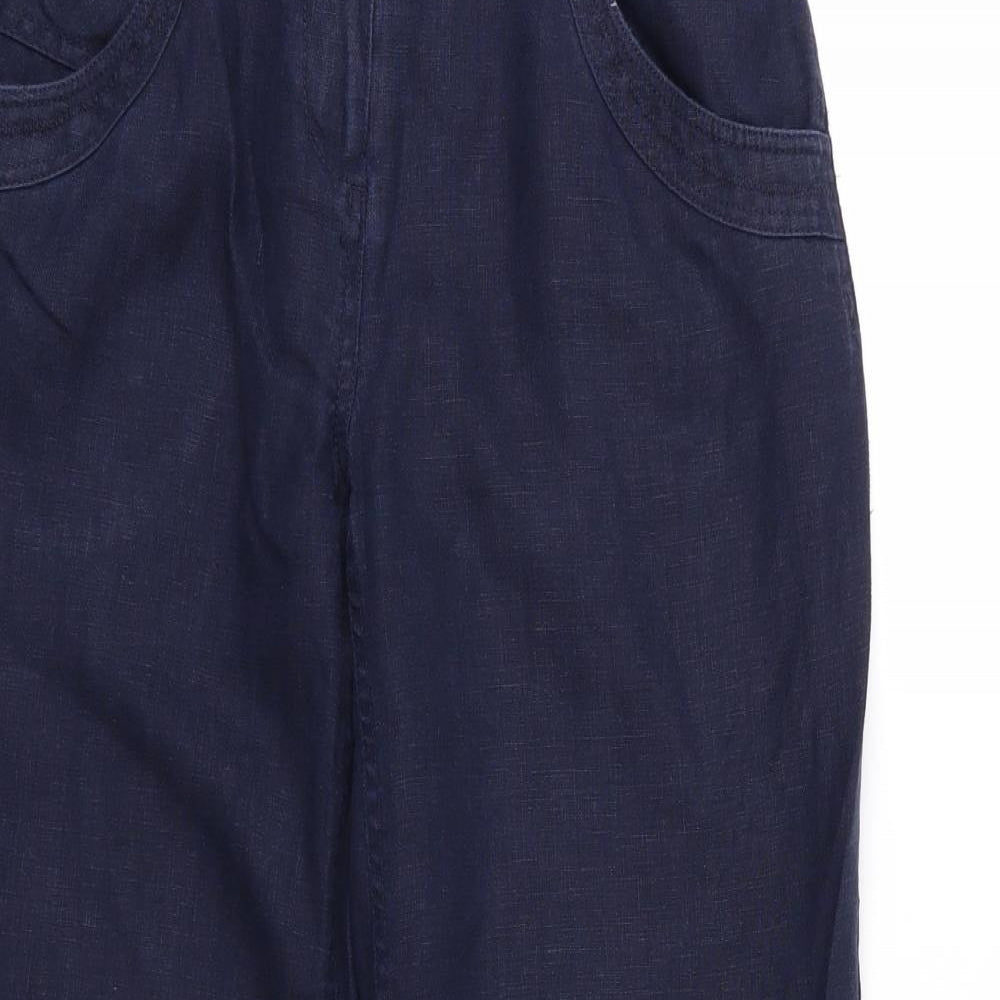 Per Una Womens Blue   Trousers  Size 8 L27 in