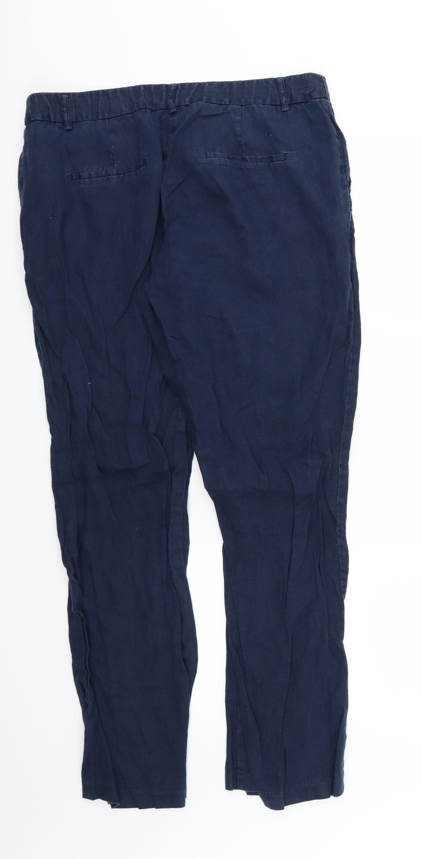 Monsoon Womens Blue   Trousers  Size 16 L30 in