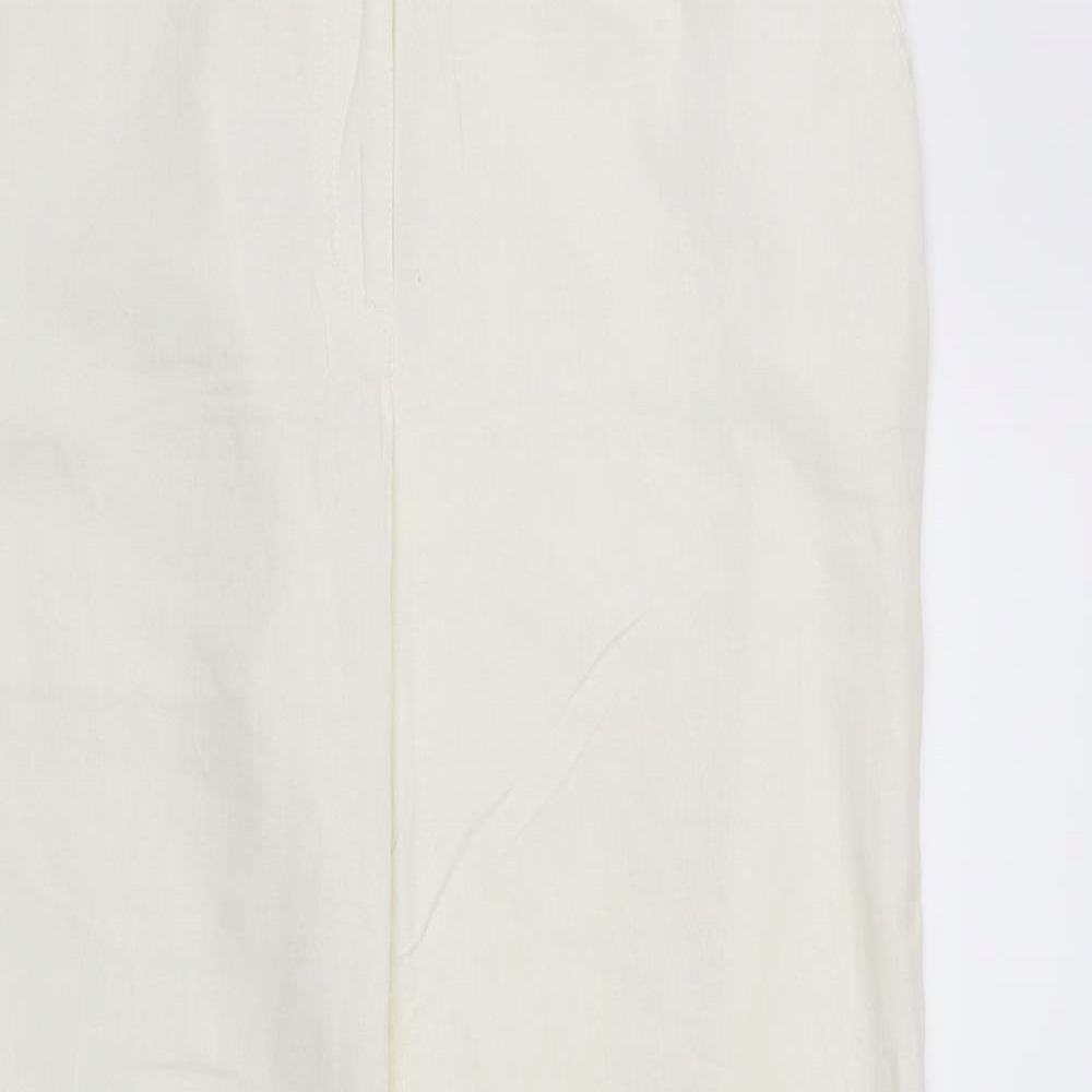 Papaya Womens White   Trousers  Size 16 L30 in