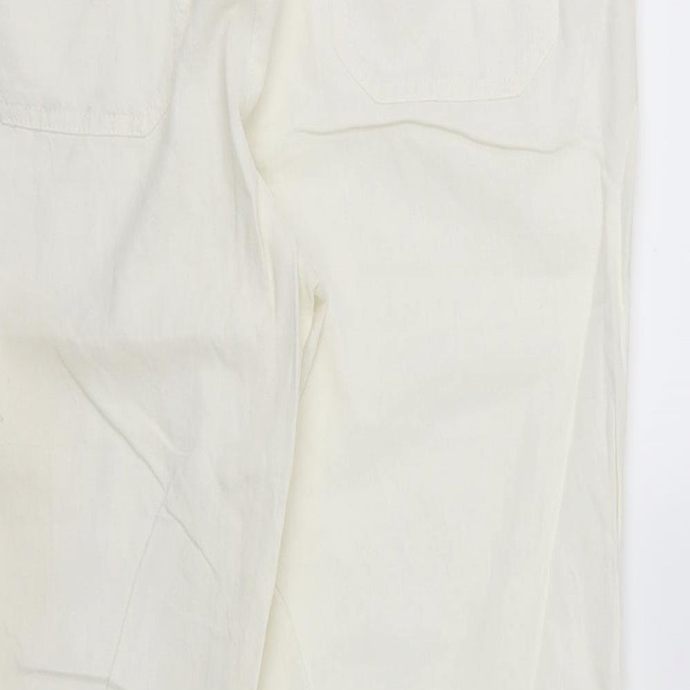 Papaya Womens White   Trousers  Size 16 L30 in