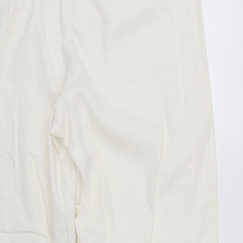 BHS Womens White   Trousers  Size 16 L27 in