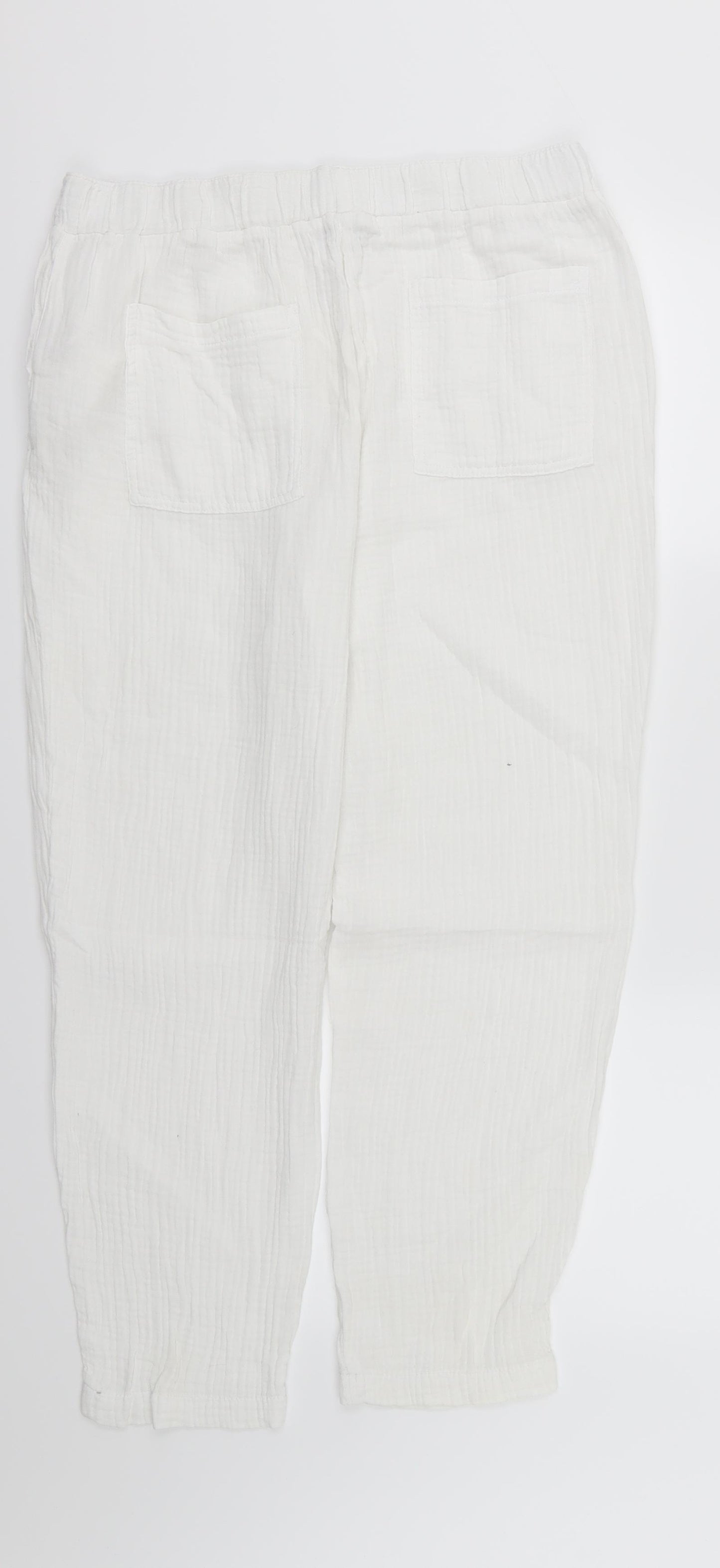 Papaya Womens White   Trousers  Size 16 L25 in