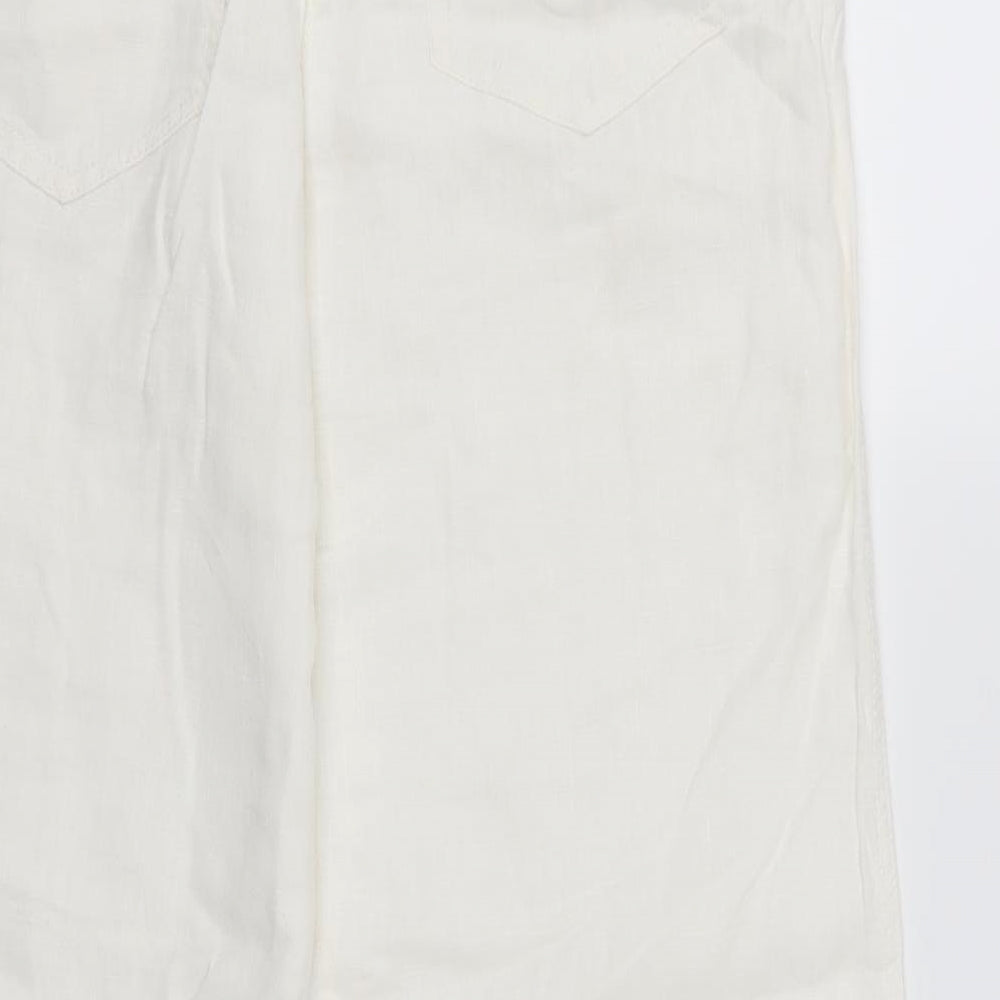 F&F Womens White   Trousers  Size 12 L30 in