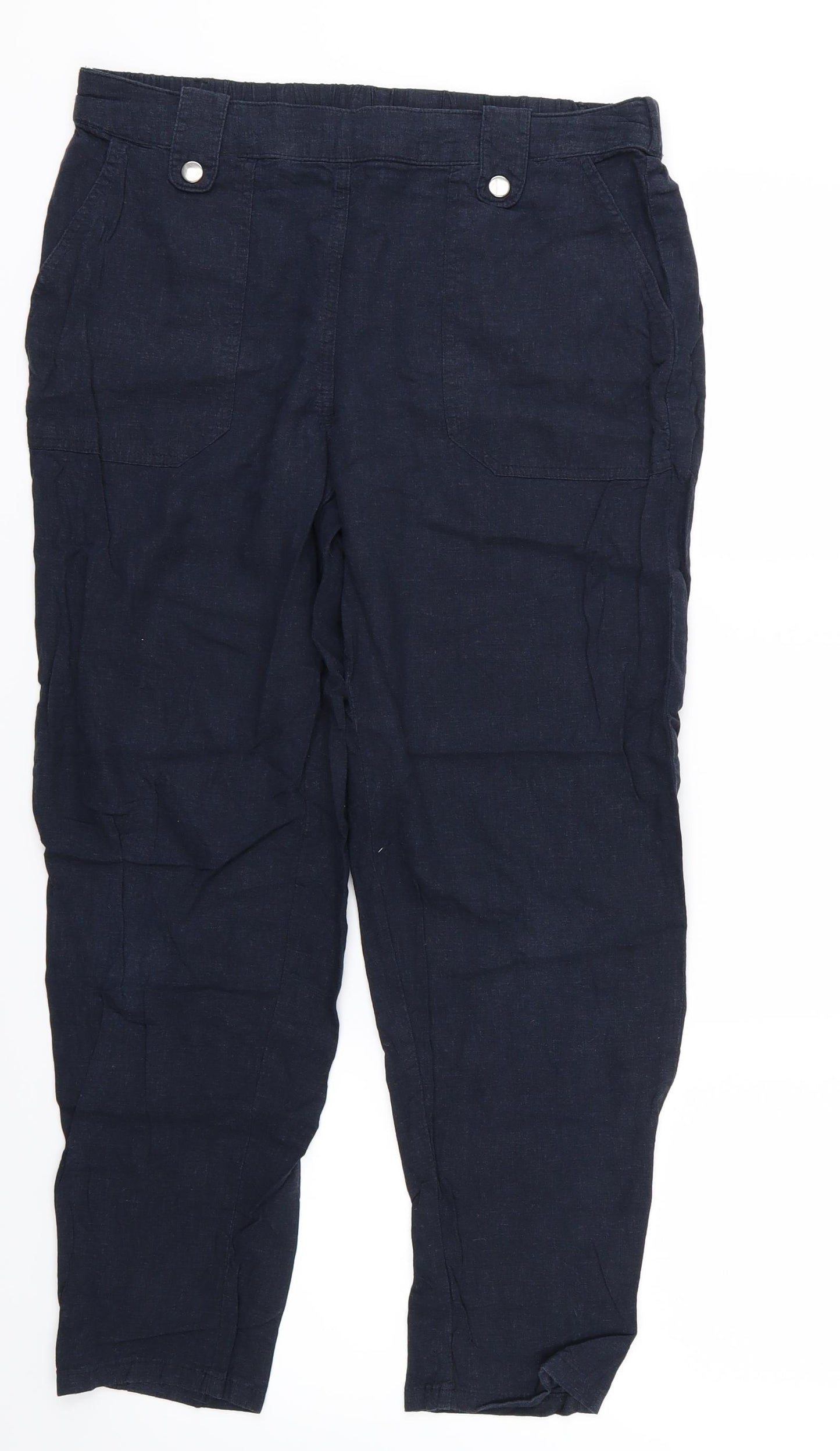 New Look Womens Blue   Trousers  Size 12 L26 in