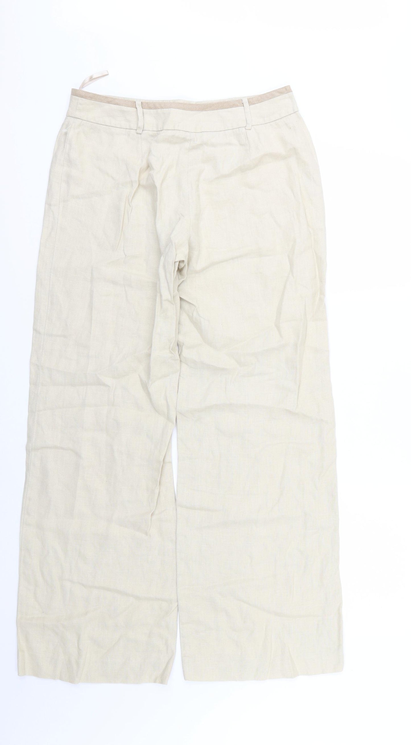 Per Una Womens Beige   Trousers  Size 12 L30 in