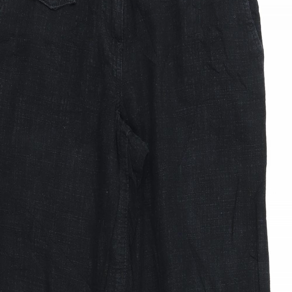 NEXT Womens Black   Trousers  Size 8 L28 in