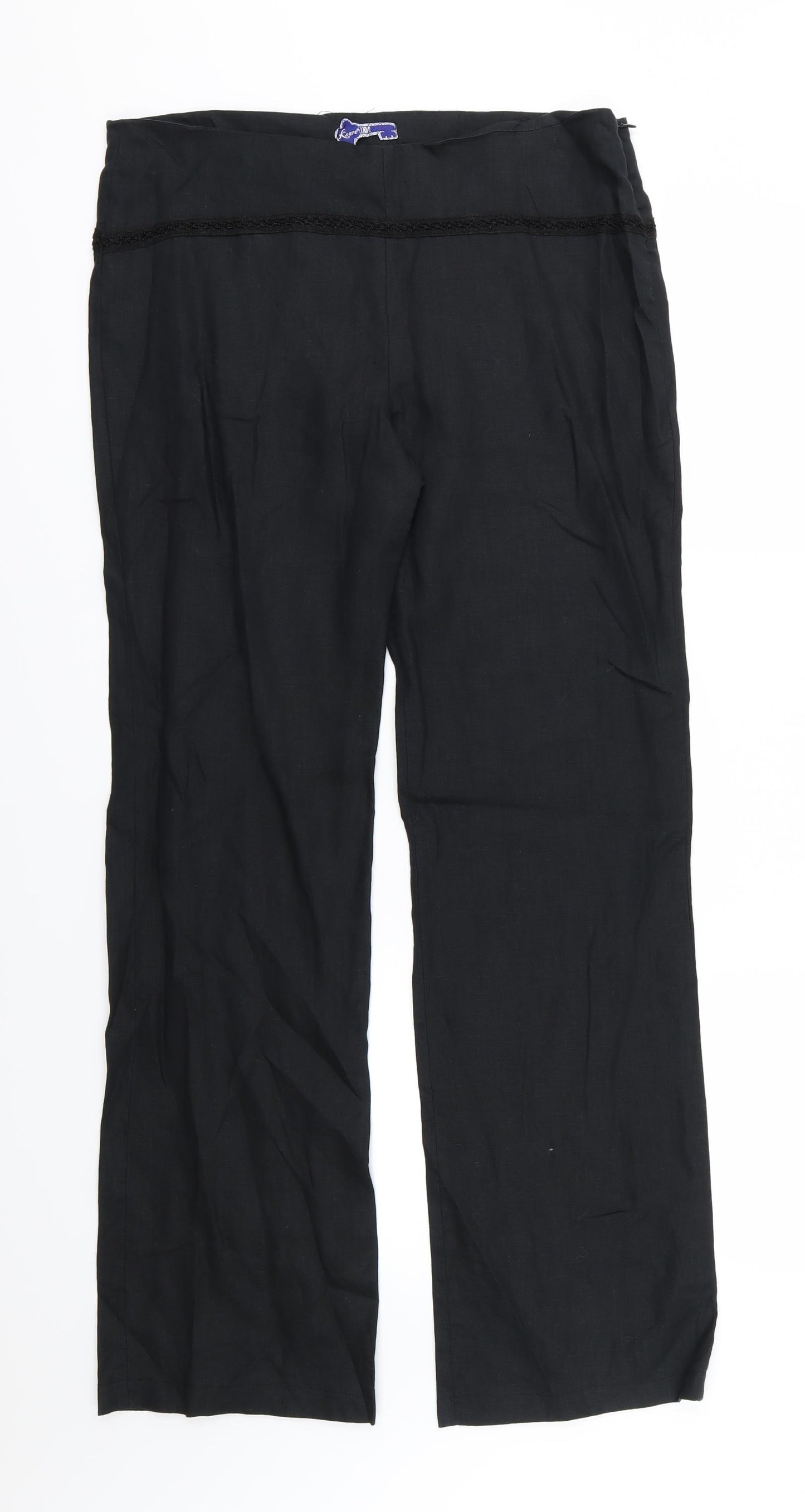 Preworn Womens Black   Trousers  Size 32 L31 in