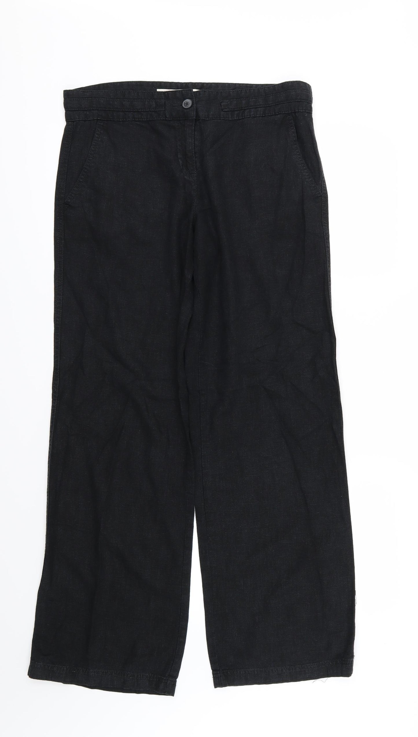 NEXT Womens Black   Trousers  Size 12 L32 in - Long Leg