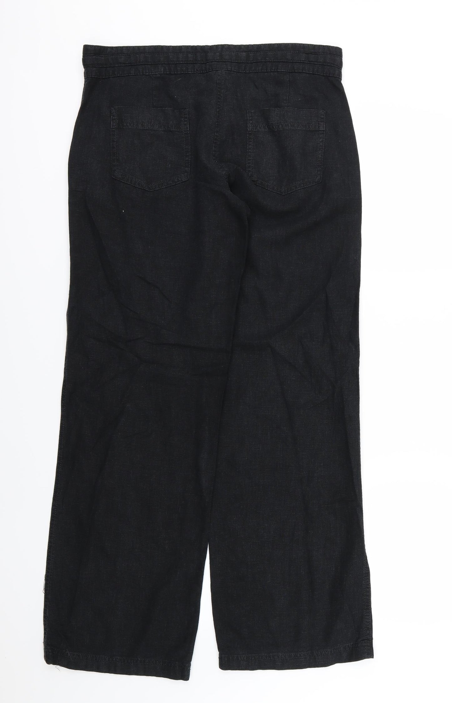 NEXT Womens Black   Trousers  Size 12 L32 in - Long Leg