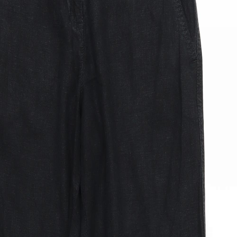 NEXT Womens Black   Trousers  Size 12 L32 in - Long Leg