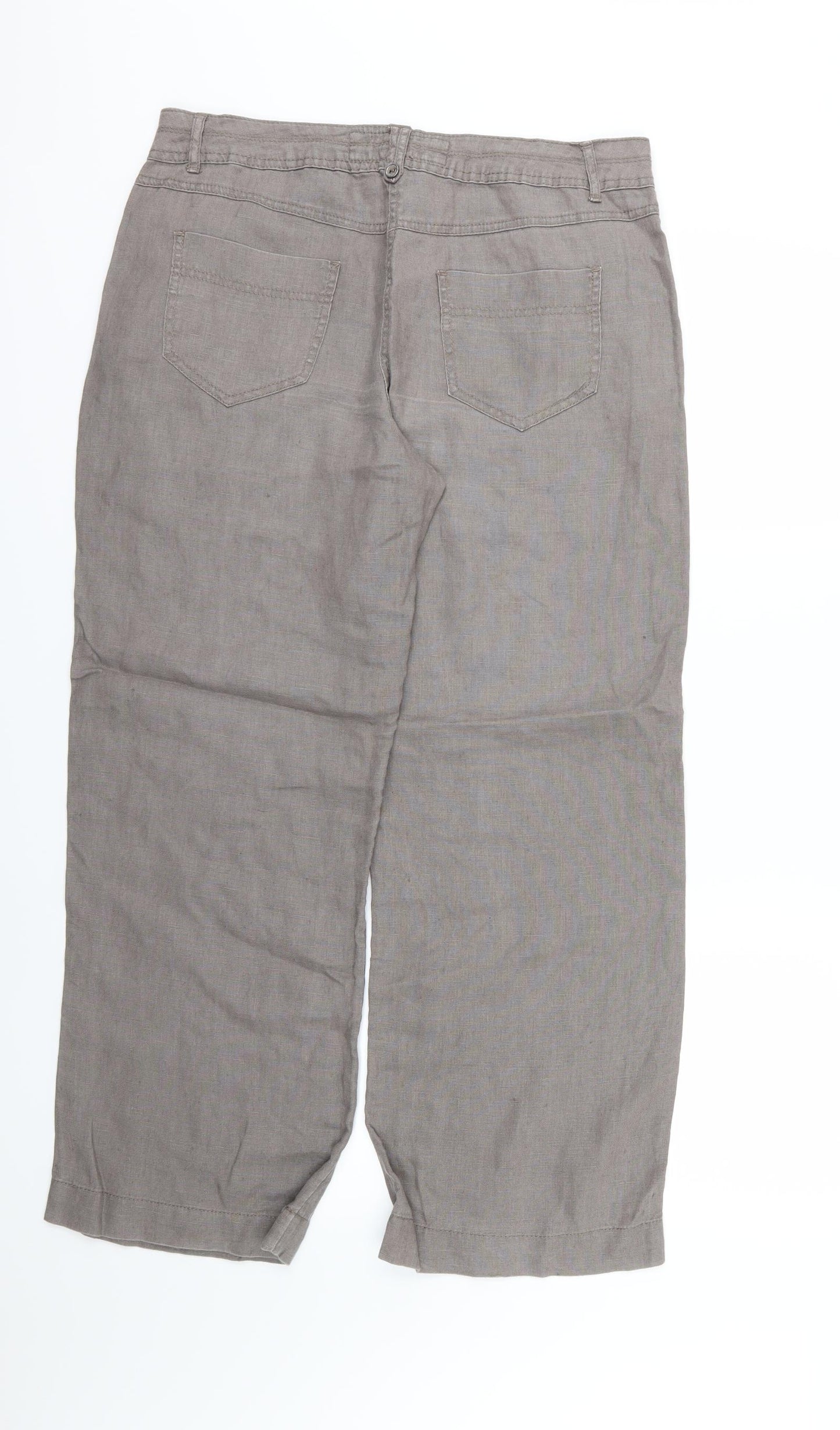 George Womens Grey   Trousers  Size 12 L27 in