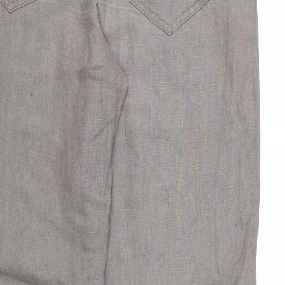 George Womens Grey   Trousers  Size 12 L27 in