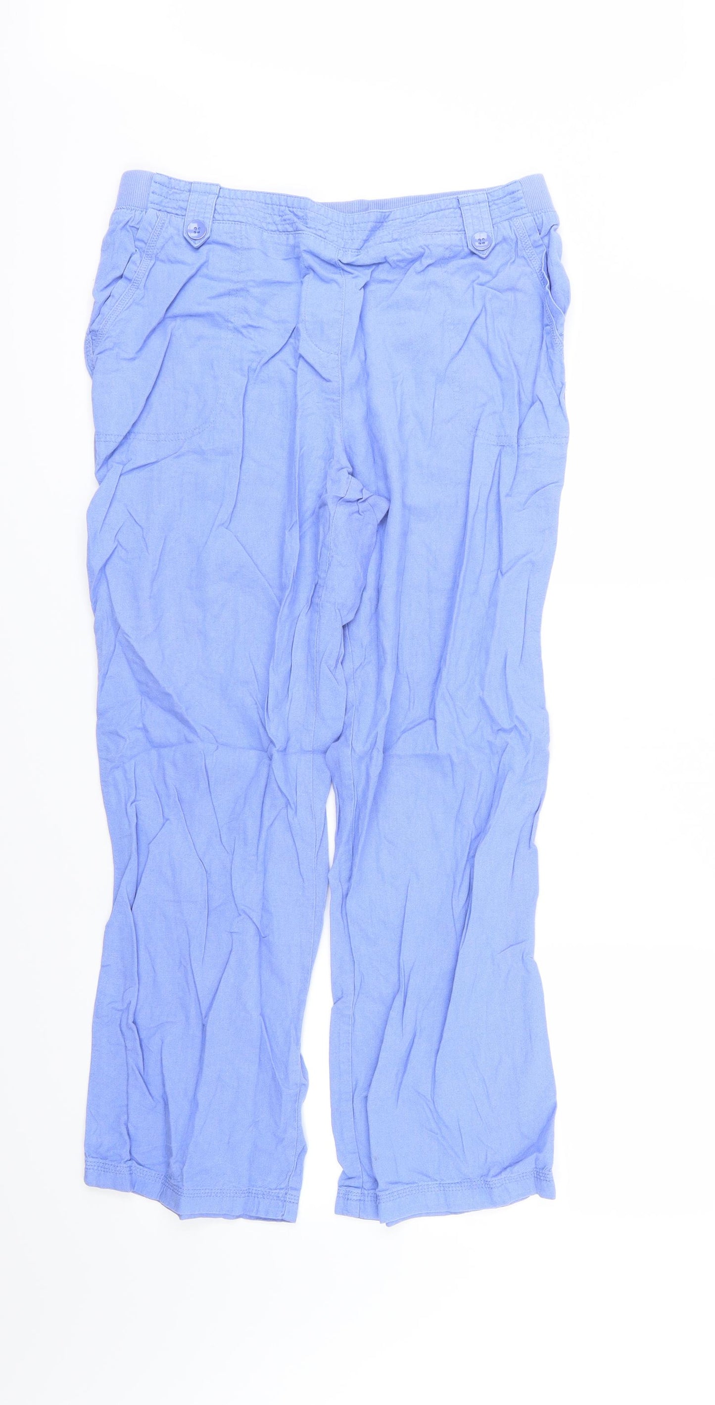 Bonmarché Womens Blue   Trousers  Size 14 L27 in