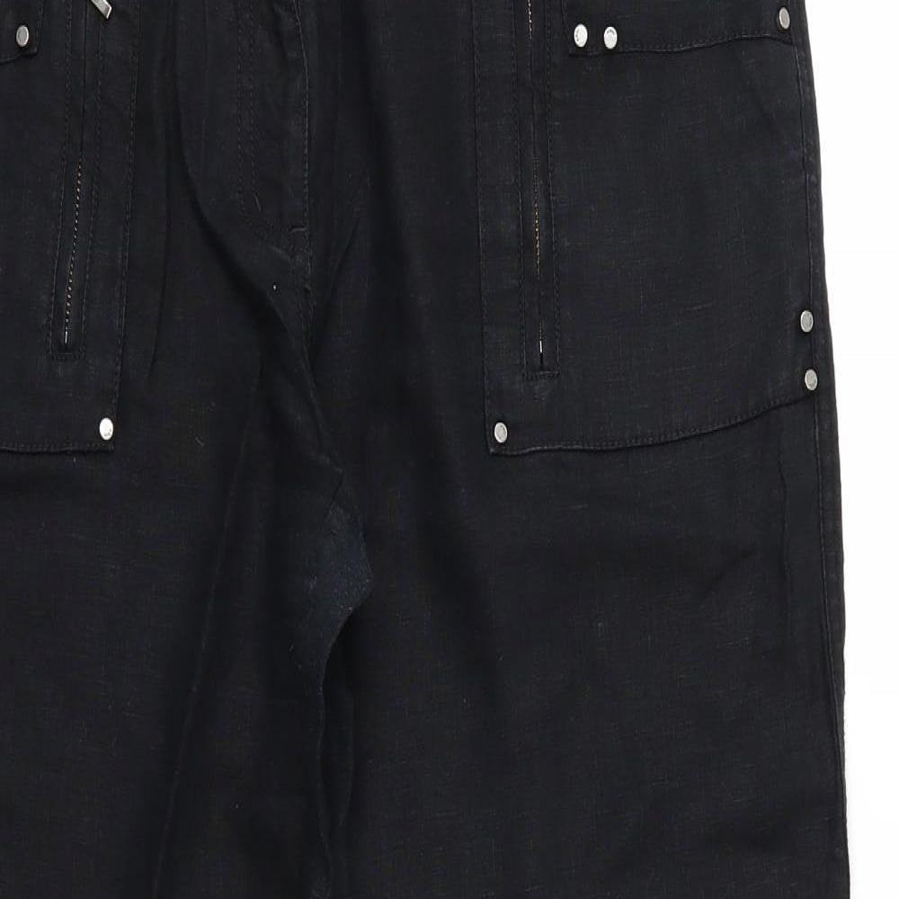 John Richmond Womens Black   Trousers  Size 16 L30 in