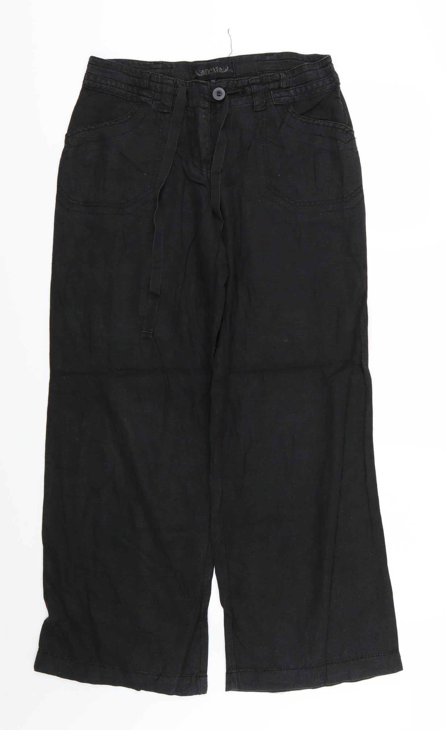 NEXT Womens Black   Trousers  Size 10 L29 in