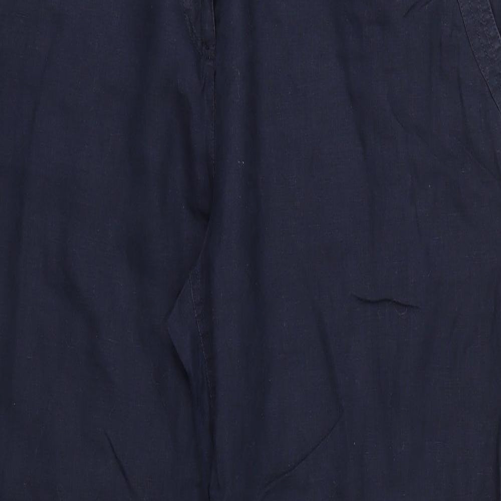Per Una Womens Blue   Trousers  Size 18 L30 in
