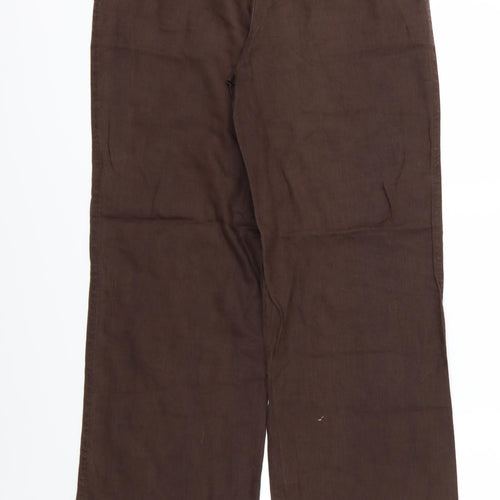 TU Womens Brown   Trousers  Size 10 L30 in