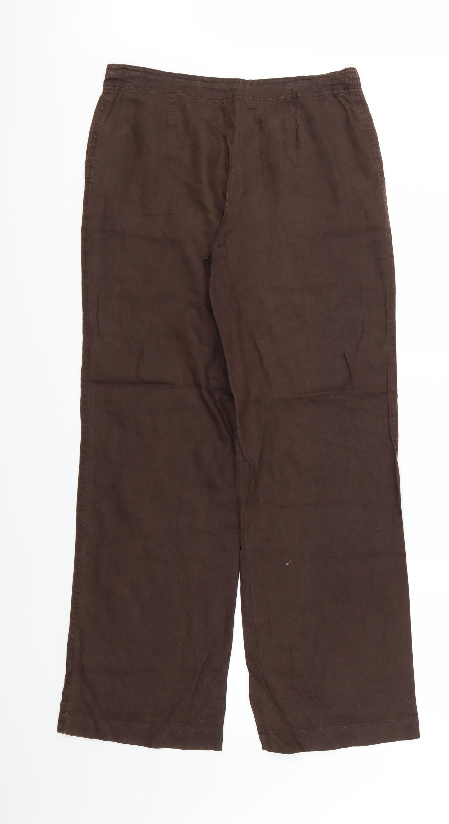 TU Womens Brown   Trousers  Size 10 L30 in